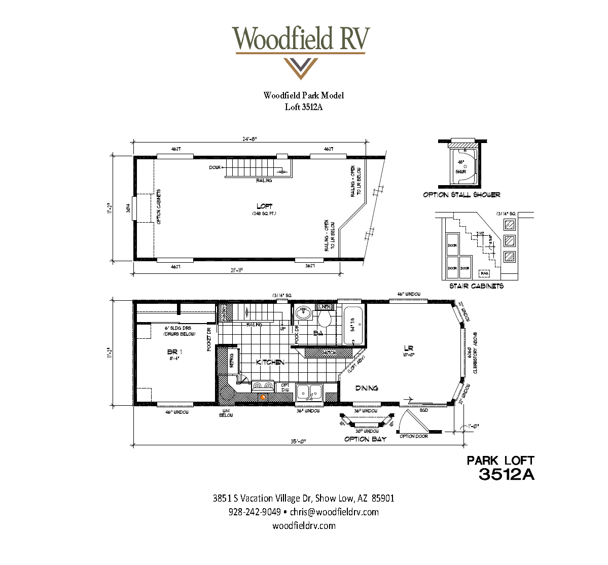 Show Low Park Model Loft Cabin