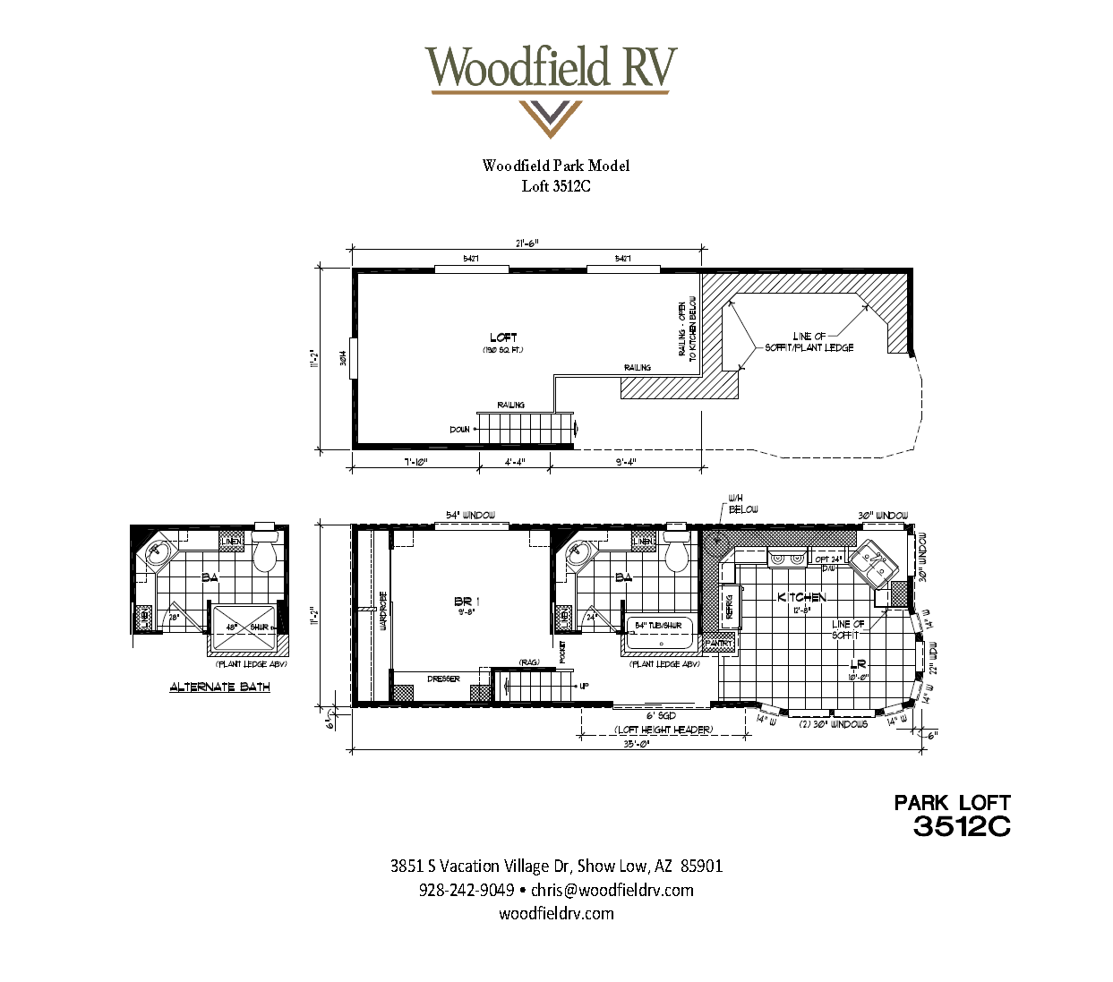 Show Low Park Model Loft Cabin