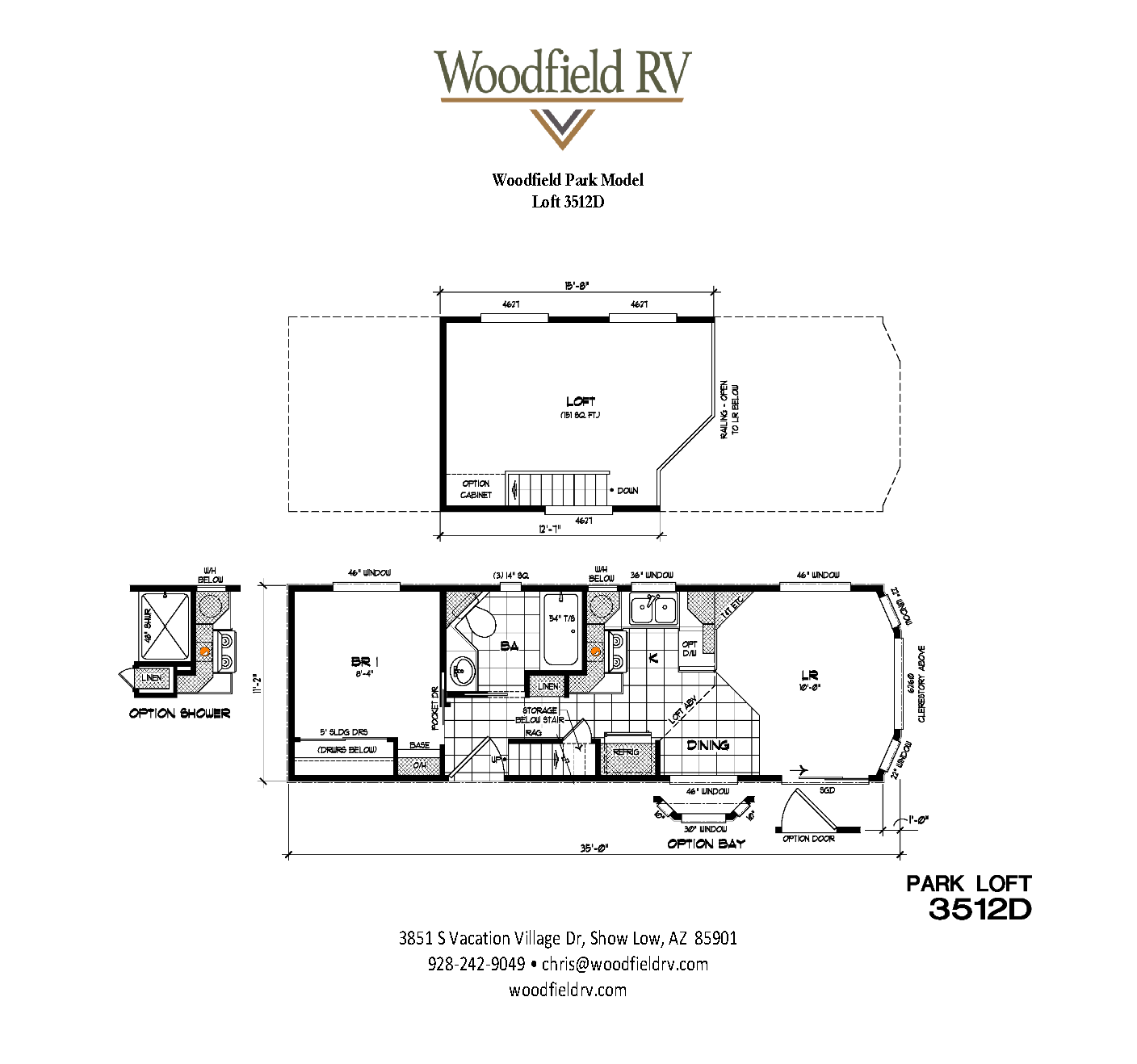 Show Low Park Model Loft Cabin
